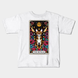 Bengal  Cat Tarot Card Kids T-Shirt